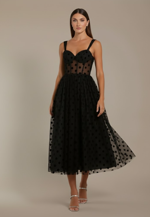 La robe en tulle Midnight Dots