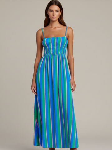 Coastal Breeze Peppermint Stripe Dress