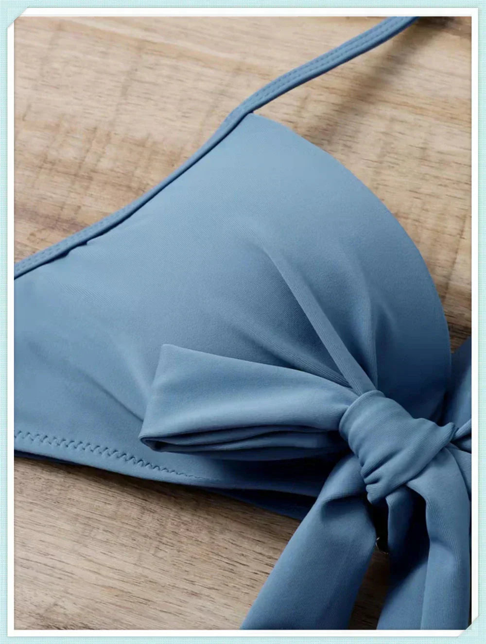 Traje de Baño de 2 Piezas Estampado con Top Halter